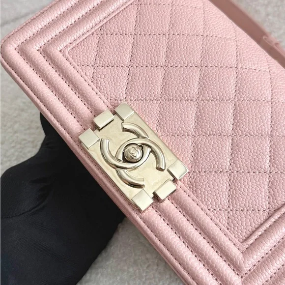 SOLD Chanel Small Leboy 20cm Pink Caviar GHW series 29 - Picture 3 of 13